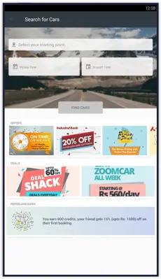 Zoomcar android App screenshot 2